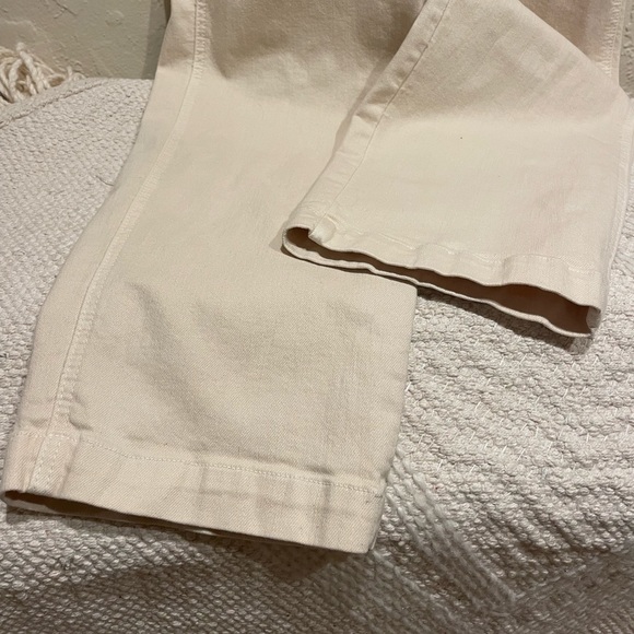 MOTHER Cream Denim Jumpsuit One Piece NWOT - Picture 7 of 12